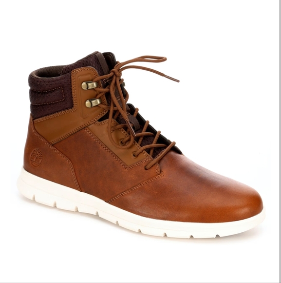 Timberland Men's Graydon Tan & Brown Lace-up Leather Boots Size 12 - Picture 2 of 16